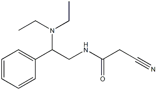 2-cyano-N-[2-(diethylamino)-2-phenylethyl]acetamide Struktur