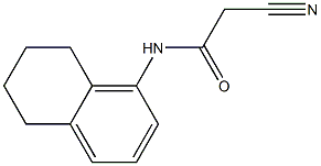 2-cyano-N-5,6,7,8-tetrahydronaphthalen-1-ylacetamide Struktur