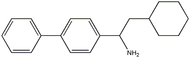 2-cyclohexyl-1-(4-phenylphenyl)ethan-1-amine Struktur