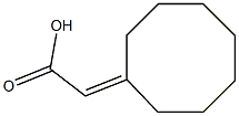 2-cyclooctylideneacetic acid Struktur