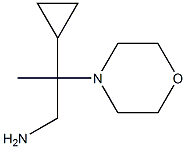 2-cyclopropyl-2-morpholin-4-ylpropan-1-amine Struktur