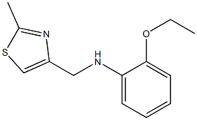 2-ethoxy-N-[(2-methyl-1,3-thiazol-4-yl)methyl]aniline Struktur