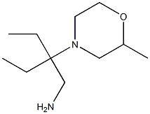 2-ethyl-2-(2-methylmorpholin-4-yl)butan-1-amine Struktur