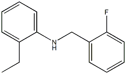 2-ethyl-N-[(2-fluorophenyl)methyl]aniline Struktur