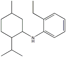 2-ethyl-N-[5-methyl-2-(propan-2-yl)cyclohexyl]aniline Struktur