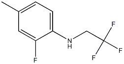 2-fluoro-4-methyl-N-(2,2,2-trifluoroethyl)aniline Struktur