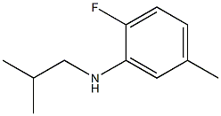 2-fluoro-5-methyl-N-(2-methylpropyl)aniline Struktur