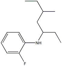 2-fluoro-N-(5-methylheptan-3-yl)aniline Struktur