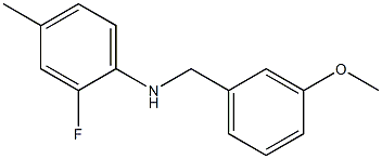 2-fluoro-N-[(3-methoxyphenyl)methyl]-4-methylaniline Struktur