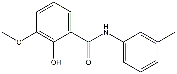 2-hydroxy-3-methoxy-N-(3-methylphenyl)benzamide Struktur