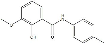 2-hydroxy-3-methoxy-N-(4-methylphenyl)benzamide Struktur