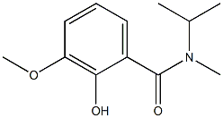 2-hydroxy-3-methoxy-N-methyl-N-(propan-2-yl)benzamide Struktur