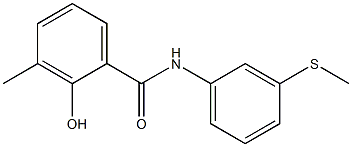 2-hydroxy-3-methyl-N-[3-(methylsulfanyl)phenyl]benzamide Struktur