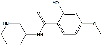 2-hydroxy-4-methoxy-N-piperidin-3-ylbenzamide Struktur