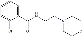 2-hydroxy-N-[2-(morpholin-4-yl)ethyl]benzamide Struktur