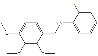 2-iodo-N-[(2,3,4-trimethoxyphenyl)methyl]aniline Struktur