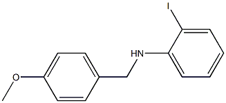 2-iodo-N-[(4-methoxyphenyl)methyl]aniline Struktur