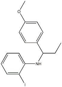 2-iodo-N-[1-(4-methoxyphenyl)propyl]aniline Struktur