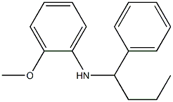 2-methoxy-N-(1-phenylbutyl)aniline Struktur