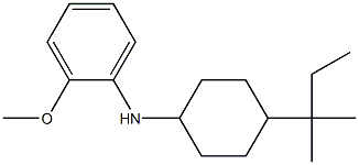 2-methoxy-N-[4-(2-methylbutan-2-yl)cyclohexyl]aniline Struktur