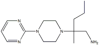 2-methyl-2-(4-pyrimidin-2-ylpiperazin-1-yl)pentan-1-amine Struktur