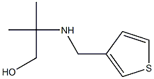 2-methyl-2-[(thiophen-3-ylmethyl)amino]propan-1-ol Struktur