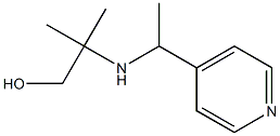 2-methyl-2-{[1-(pyridin-4-yl)ethyl]amino}propan-1-ol Struktur