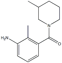 2-methyl-3-[(3-methylpiperidin-1-yl)carbonyl]aniline Struktur