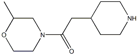 2-methyl-4-(piperidin-4-ylacetyl)morpholine Struktur