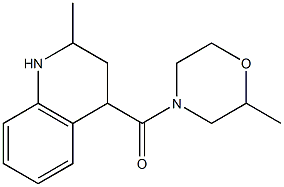 2-methyl-4-[(2-methylmorpholin-4-yl)carbonyl]-1,2,3,4-tetrahydroquinoline Struktur