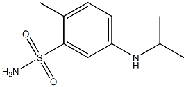 2-methyl-5-(propan-2-ylamino)benzene-1-sulfonamide Struktur