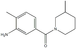 2-methyl-5-[(3-methylpiperidin-1-yl)carbonyl]aniline Struktur