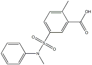 2-methyl-5-[methyl(phenyl)sulfamoyl]benzoic acid Struktur