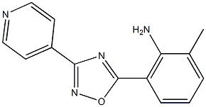 2-methyl-6-[3-(pyridin-4-yl)-1,2,4-oxadiazol-5-yl]aniline Struktur