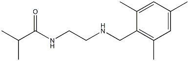 2-methyl-N-(2-{[(2,4,6-trimethylphenyl)methyl]amino}ethyl)propanamide Struktur