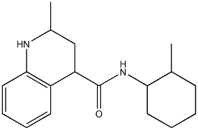 2-methyl-N-(2-methylcyclohexyl)-1,2,3,4-tetrahydroquinoline-4-carboxamide Struktur