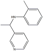 2-methyl-N-[1-(pyridin-3-yl)ethyl]aniline Struktur