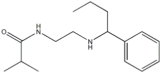 2-methyl-N-{2-[(1-phenylbutyl)amino]ethyl}propanamide Struktur