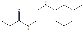 2-methyl-N-{2-[(3-methylcyclohexyl)amino]ethyl}propanamide Struktur