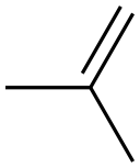 2-methylprop-1-ene Struktur