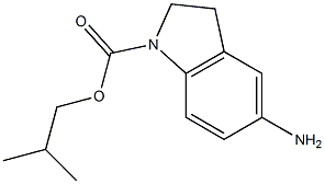 2-methylpropyl 5-amino-2,3-dihydro-1H-indole-1-carboxylate Struktur