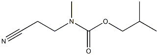 2-methylpropyl N-(2-cyanoethyl)-N-methylcarbamate Struktur