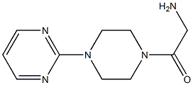 2-oxo-2-(4-pyrimidin-2-ylpiperazin-1-yl)ethanamine Struktur