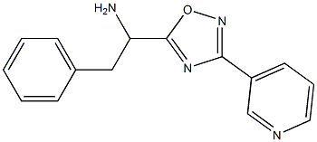 2-phenyl-1-[3-(pyridin-3-yl)-1,2,4-oxadiazol-5-yl]ethan-1-amine Struktur