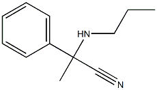 2-phenyl-2-(propylamino)propanenitrile Struktur