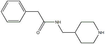 2-phenyl-N-(piperidin-4-ylmethyl)acetamide Struktur