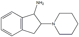 2-piperidin-1-yl-2,3-dihydro-1H-inden-1-ylamine Struktur