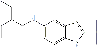 2-tert-butyl-N-(2-ethylbutyl)-1H-1,3-benzodiazol-5-amine Struktur