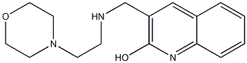 3-({[2-(morpholin-4-yl)ethyl]amino}methyl)quinolin-2-ol Struktur