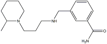 3-({[3-(2-methylpiperidin-1-yl)propyl]amino}methyl)benzamide Struktur